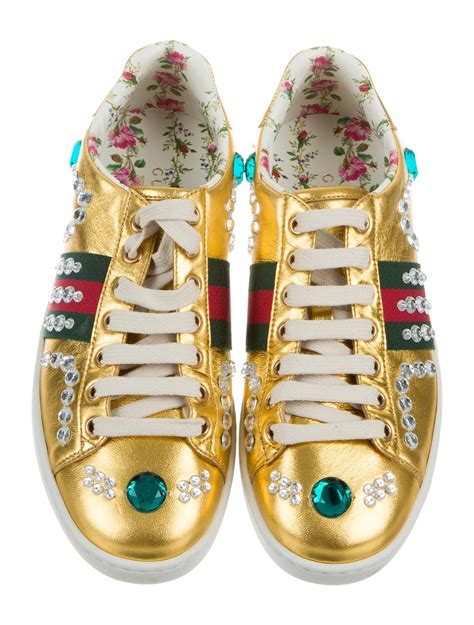 studded gucci shoes men|gucci jeweled striped sneakers.